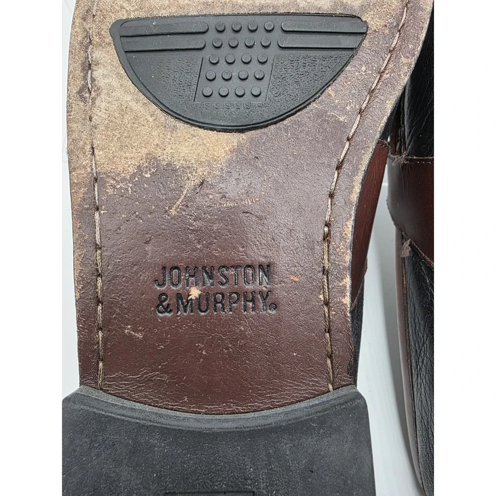 Johnston & Murphy tassel loafers Men's 11 Leather  Black And Brown